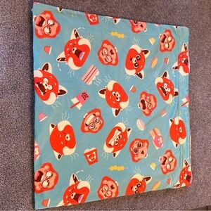 Disney turning red blankets‎ 50x50 blue red white minky fleece disney parks